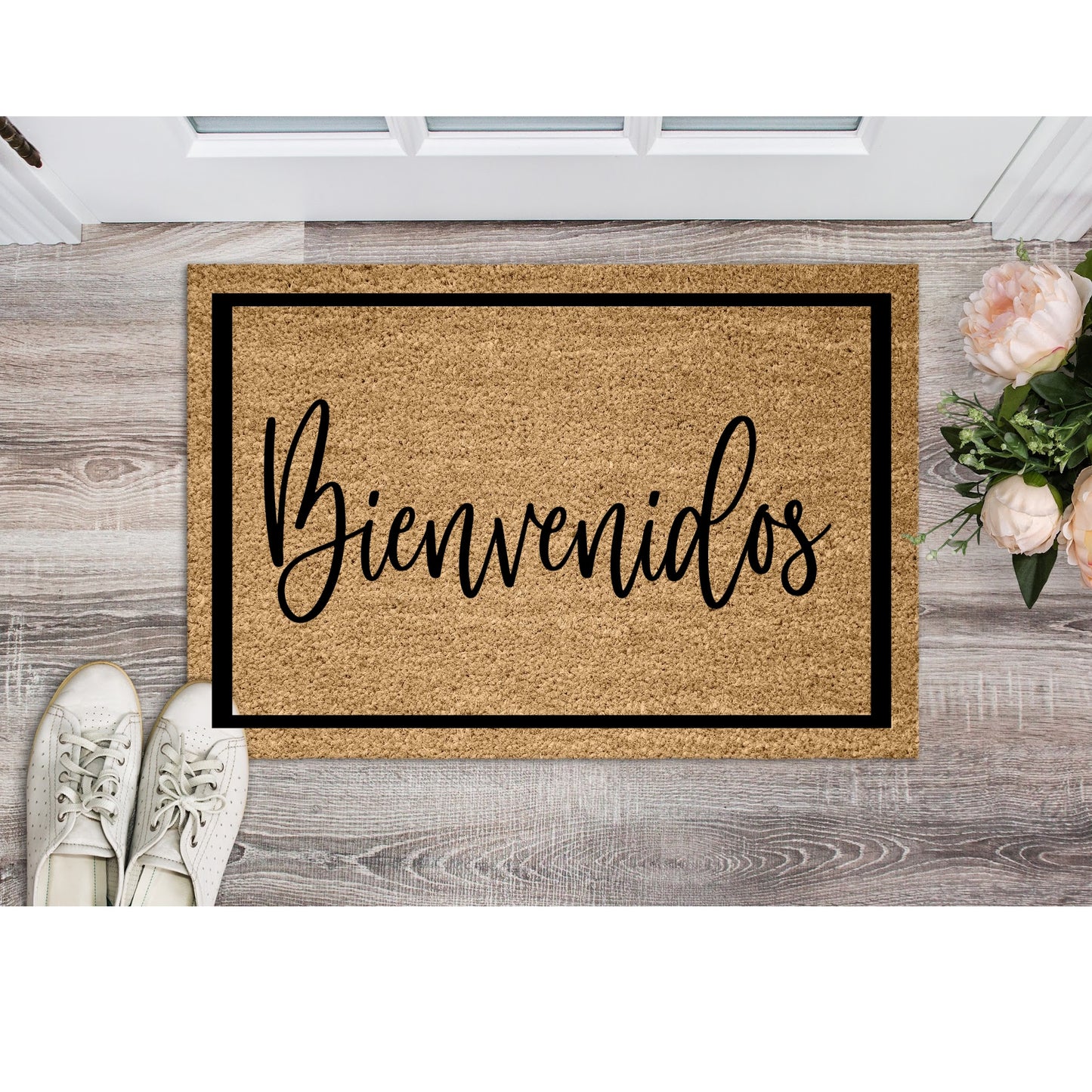 Bienvenidos Doormat, Welcome Doormat, Custom Doormat, Welcome Family Mat, Housewarming Gift