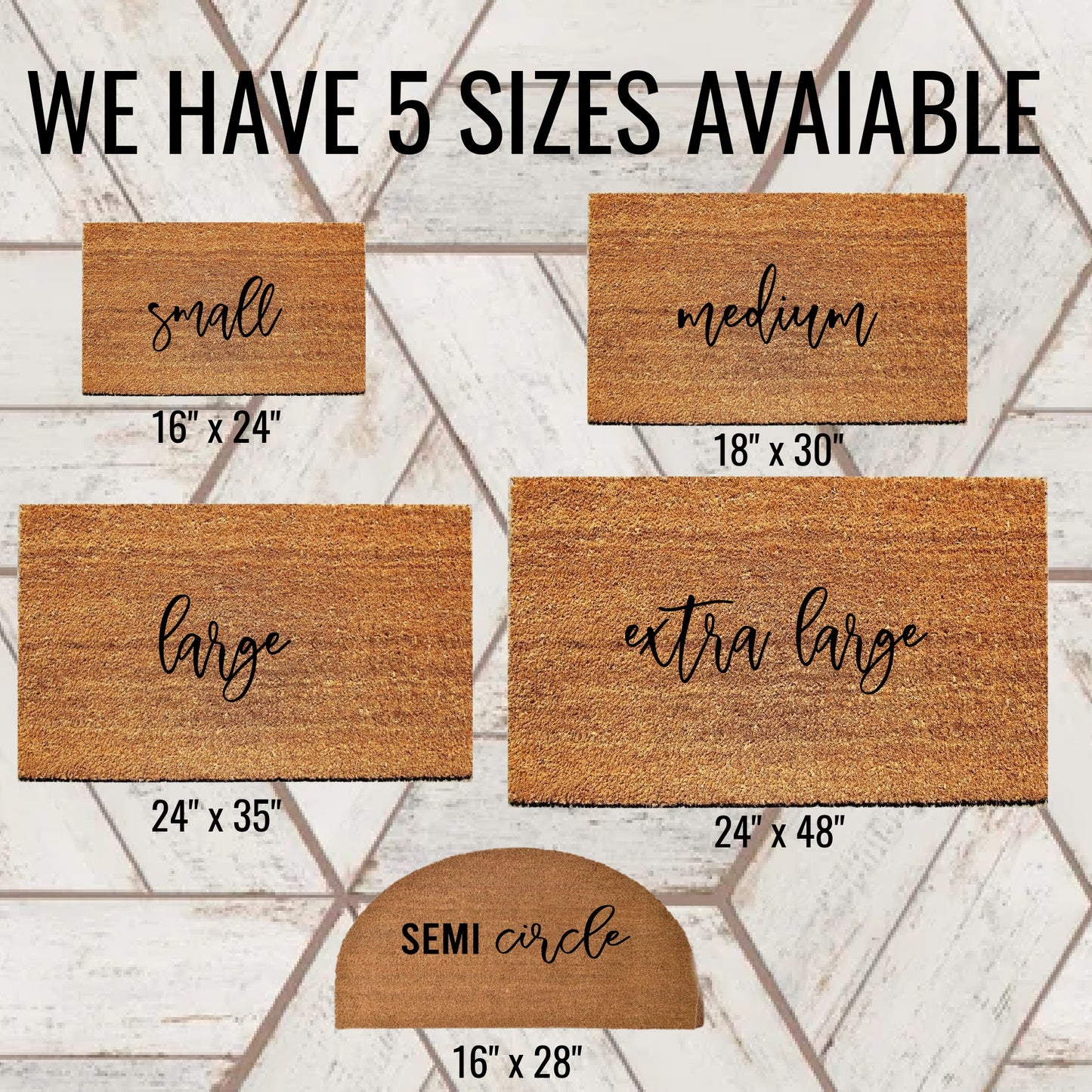 Bienvenidos Doormat, Welcome Doormat, Custom Doormat, Welcome Family Mat, Housewarming Gift