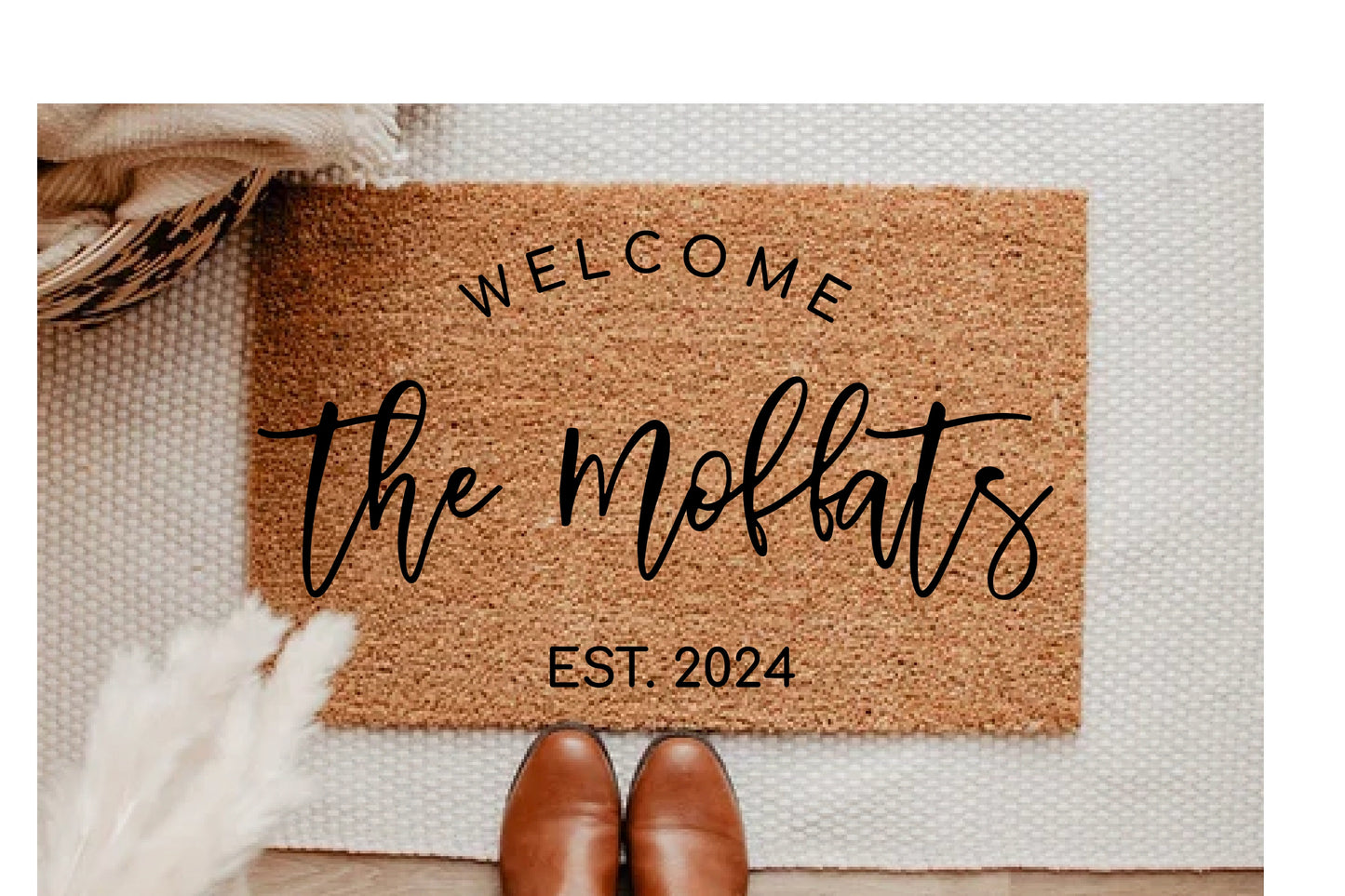 Family Name Doormat, Last Name Doormat, Est. Doormat, Welcome Doormat, Custom Doormat, Welcome Family Mat, Housewarming Gift