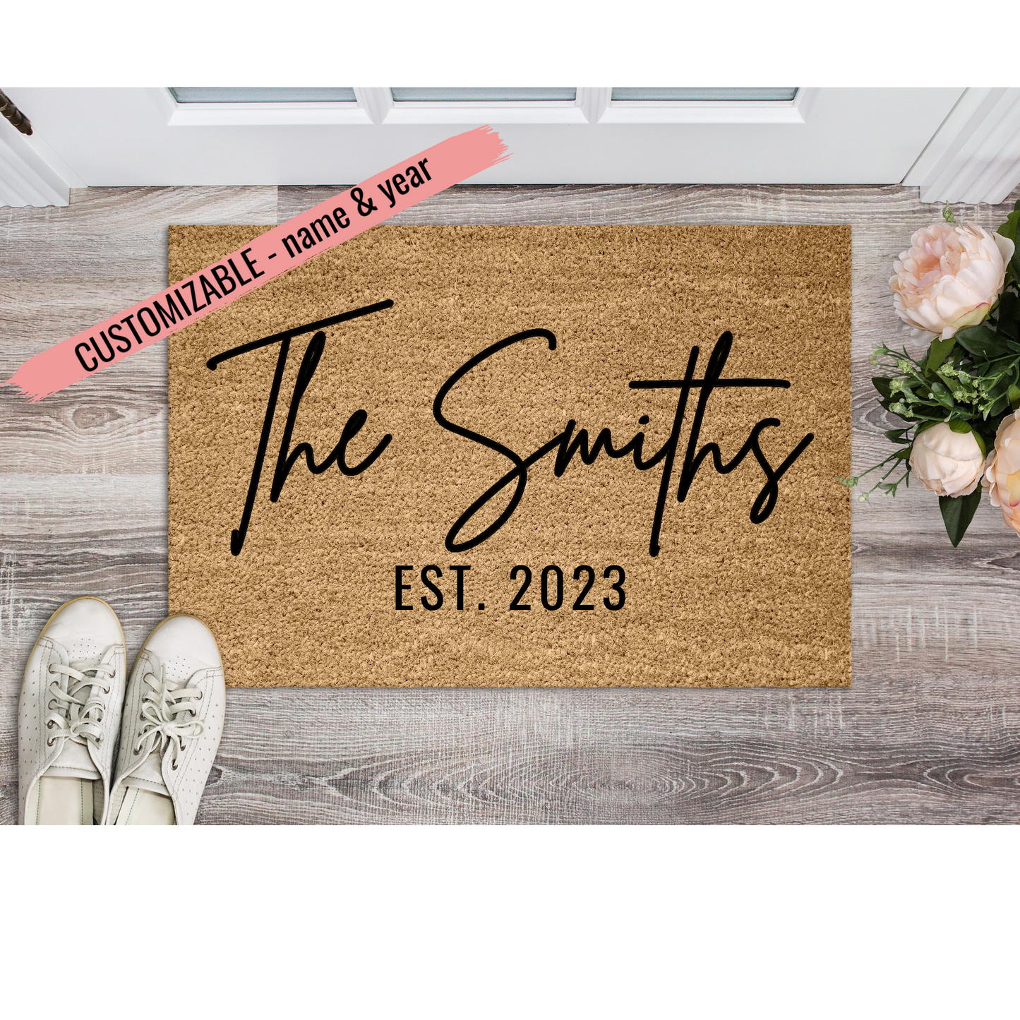 Family Name Welcome Doormat, Family Doormat, Custom Doormat, Welcome Mat, Housewarming Gift
